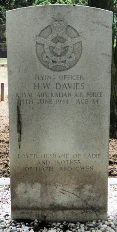 F/O Herbert William Davies<br/><br /><br />died June 13th, 1944